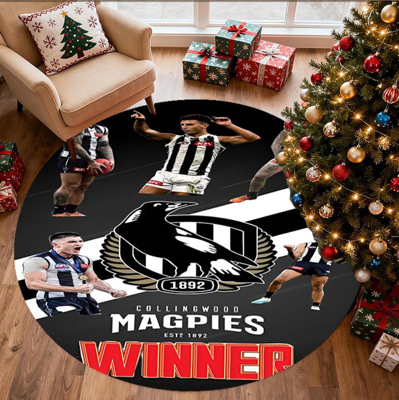 Football Club Pattern Round Rug, Indoor/Outdoor Mat, for Picnic, Gameroom, Bedroom, Office, Living Room, Home Decor Carpet, Birthday Gift