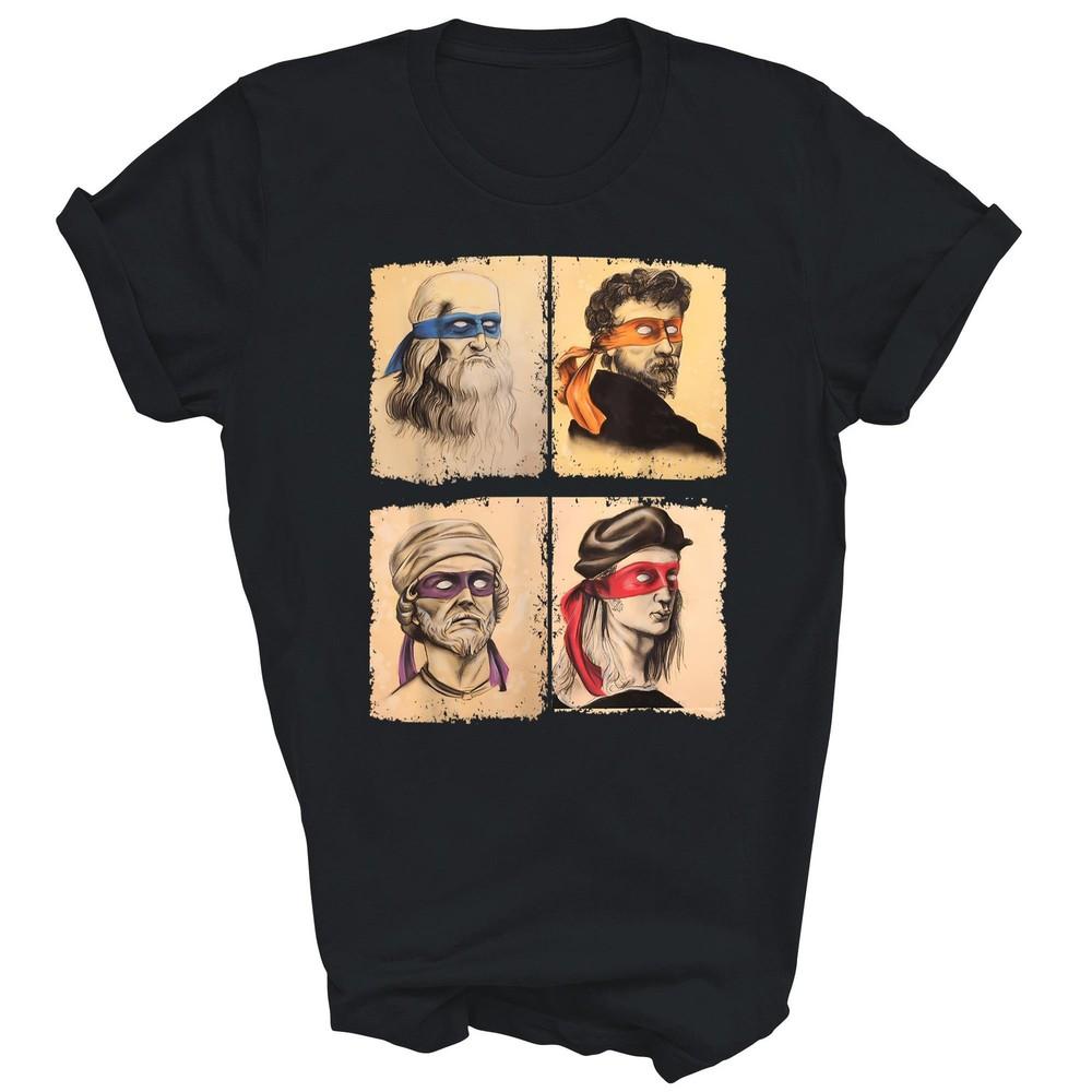 

Funny Italian Artists Turtles Art Lovers Unisex Shirt Gift For Men Women 3XL