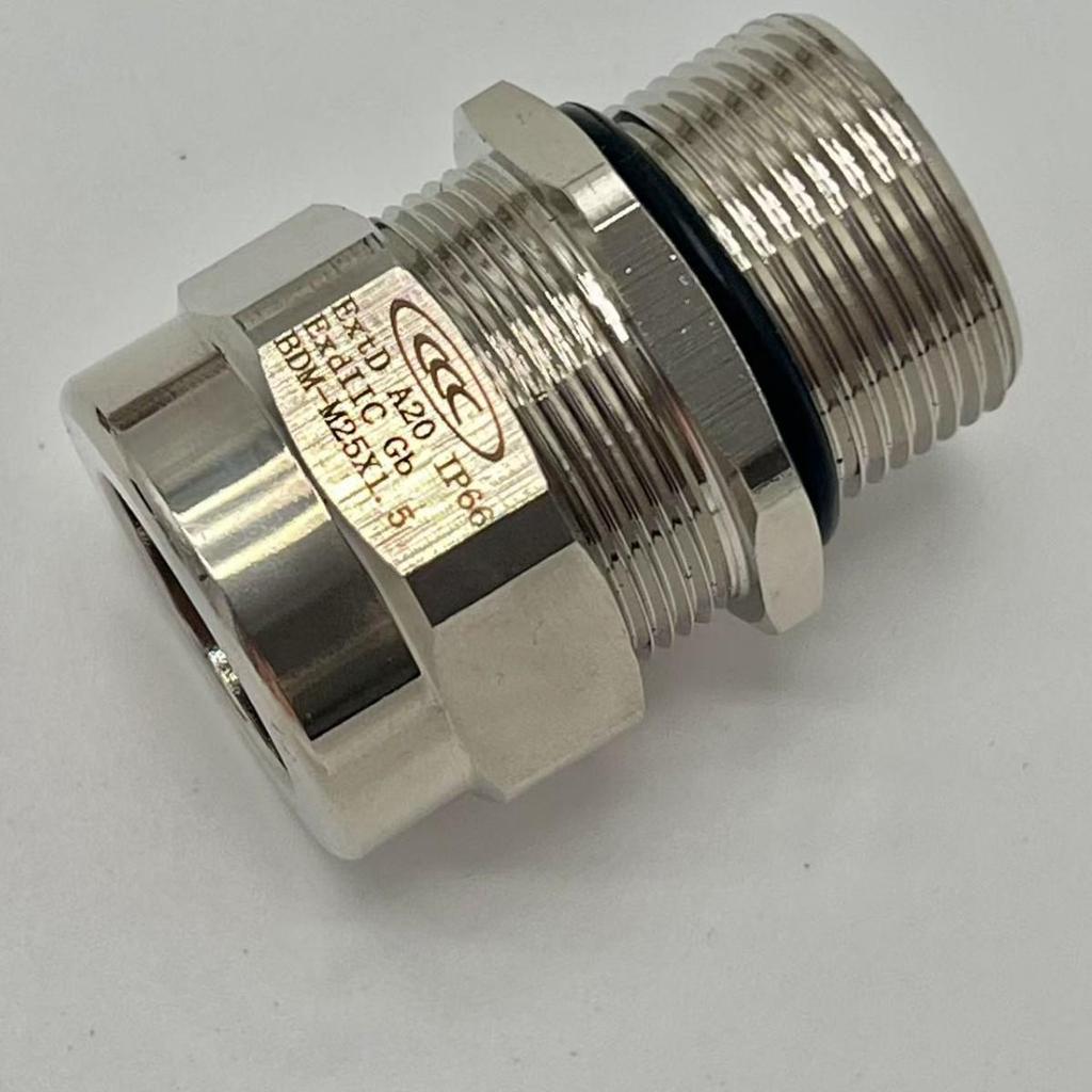 Explosion-Proof Armored DN15 Brass Cable Gland: Waterproof & Flameproof NPT Stuffing Box