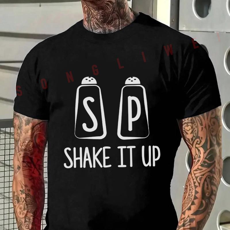 2026 Shake It Up Graphic Motorcycle Tshirt Mens Cycling Sportswear Short Sleeve Top Tee