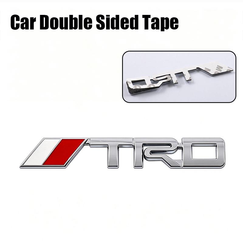 TRD Emblem 3D Metal Car Body Stickers Front Grille Rear Trunk Badge For Toyota Hilux Corolla RAV4 Camry Highlander Yaris Cross AA9