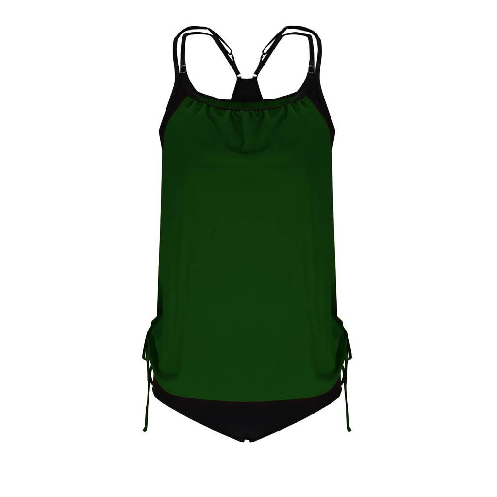 Women Tankini Swimsuit Two Piece Bathing Suit Loose Fit Tank Top with Boyshorts Athletic Swimwear for Beach Pool