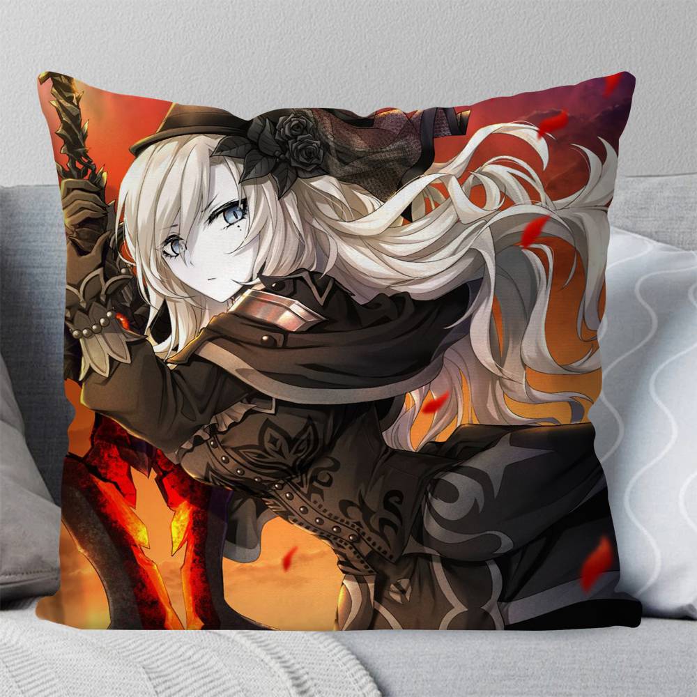 Kriemhild Animated Game Fate Grand Order Pillow Case Fashion Square Pillowcase Bedroom Sofa Room Ins Decoration Leisure