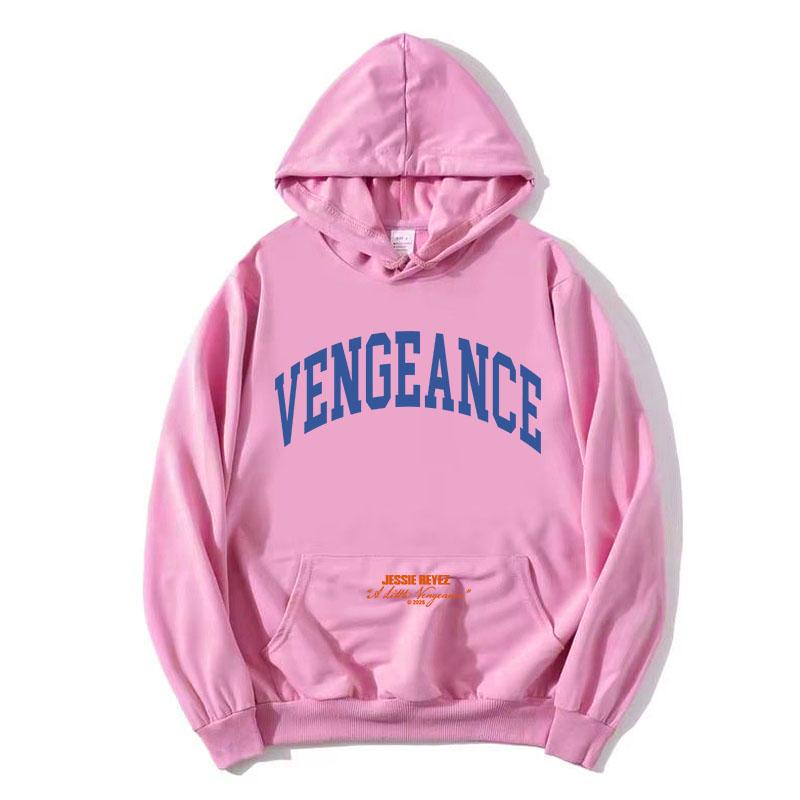A LITTLE VENGEANCE Jessie Reyez Felpe Uomo Donna Vintage Carattere Curvo Felpa con Cappuccio a Girocollo Manica Lunga Casual Streetwear