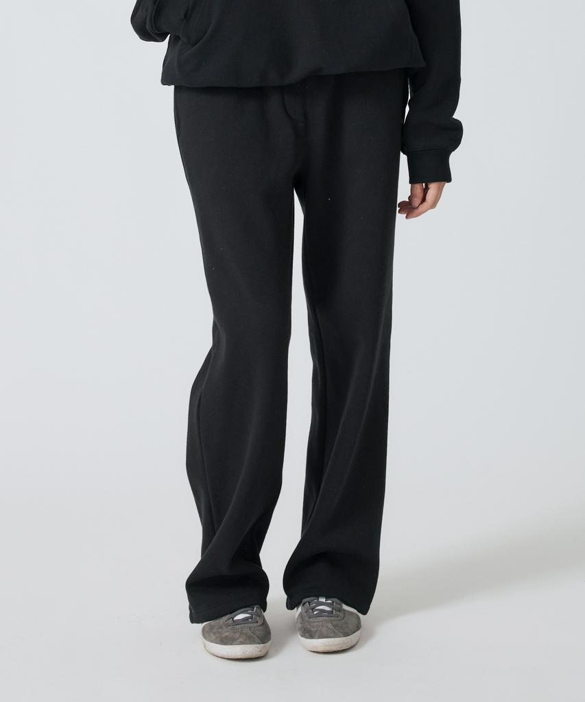 HYPERREET Double Fleece Straight Pants [Matte Black]_Hf4Tp067