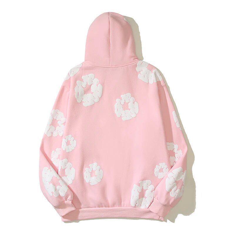 Americká ulica Hip Hop Bavlna Potlač Ležérna Voľná Mikina s Kapucňou, Pár Štýl