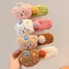 Plush Bear Hair Clip Women Cute Large BB Clip Sweet Simple Hair Accessories