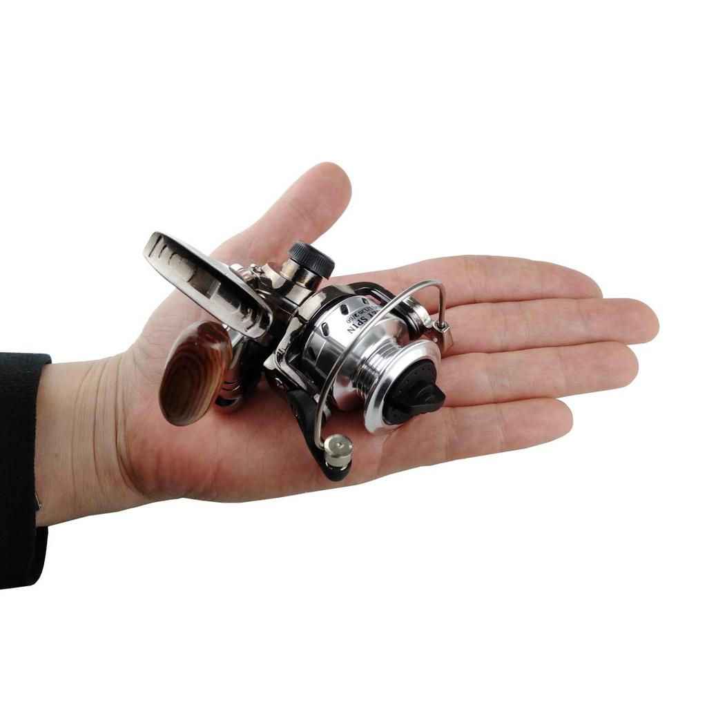 Olerud Fishing Tackle Pocket Reel with Pen Rod Silver Ultra-Small "Pokerudo A" Attachment, (qb010103a01n0)
