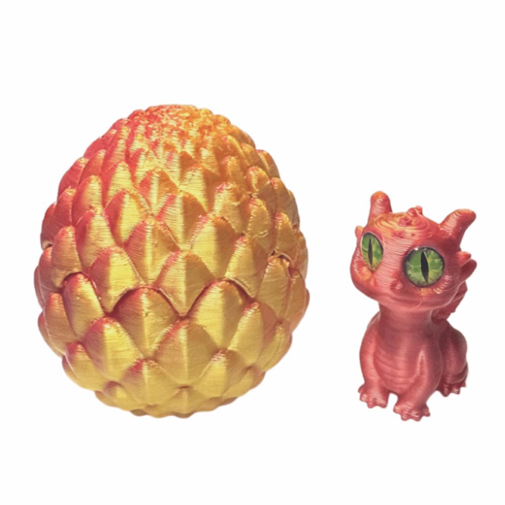 Creative 3D Printed Dragon Egg Mini Artistic Dragon Egg Statue Dragon Figure  Office Ornaments