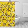 Fiokroo Cute Rubber Ducky Shower Curtain 72x72in Waterproof Polyester Fabric Yellow Cartoon Ducks Bath Curtain with 12 Hooks, Shower Curtains Sets