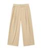 Malittepeulangsowajeobeo W Wide Two Tuck Chino Pants Beige