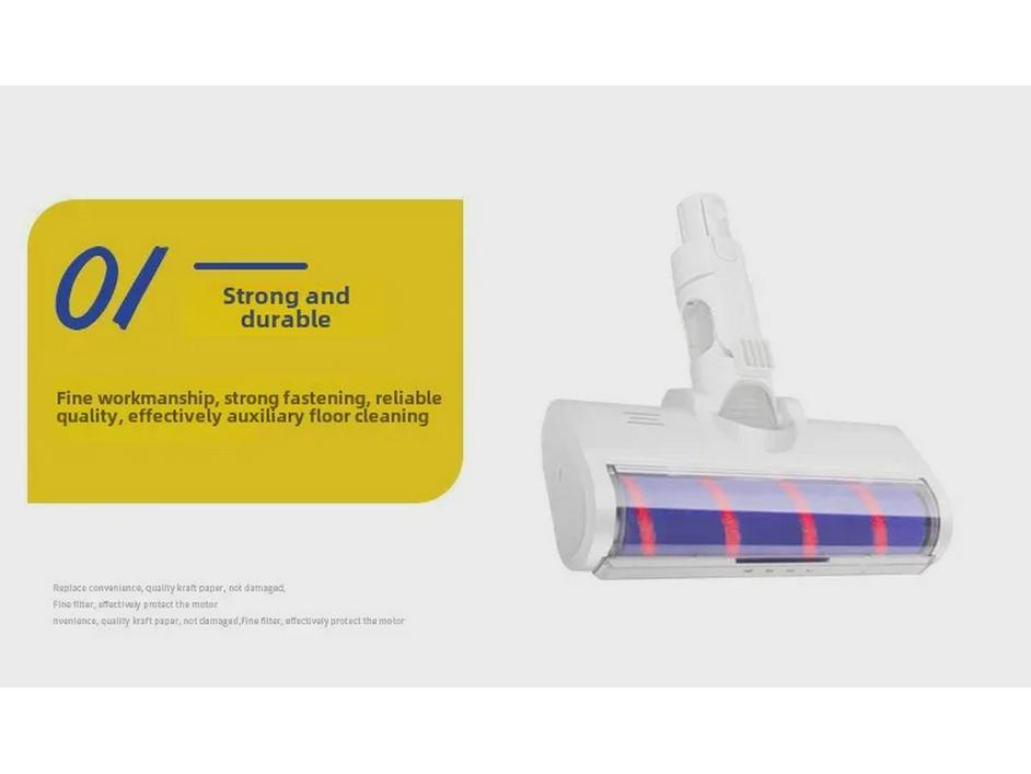Compatible Electric Floor Brush Head for Dreame V8/V9/V10/V11 Cordless Vacuum Cleaners