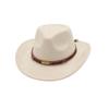 American French Jazz Hat Cowboy Hat Men'S And Women'S Top Hat Ethnic Style Spring And Summer High Sense Imitation Suede Western