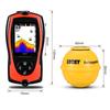 Sonar Fish Finder FF1108-1CWLA Rechargeable Wireless Sensor 45M Water Depth Echo Sounder Fishing Portable Fish Finder Tackle Accessories