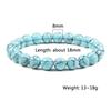 8mm Colorful Natural Stone Beaded Men Bracelet Meditation Buddha Elastic Bracelets Women Charms Jewelry Healing Yoga Accessories