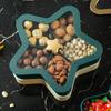 Candy Box for Home Use Wedding Double-layer Dried Top Fruit Tray with Lid Separate Snack Tray Fruit Candy Box Durable