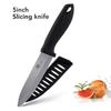 Ceramic Knife 3 4 5 6 Inch Sharp Kitchen Chef Knives Utility Slicer Paring Serrated Bread Meat Cleaver with Sheaths Black Blade