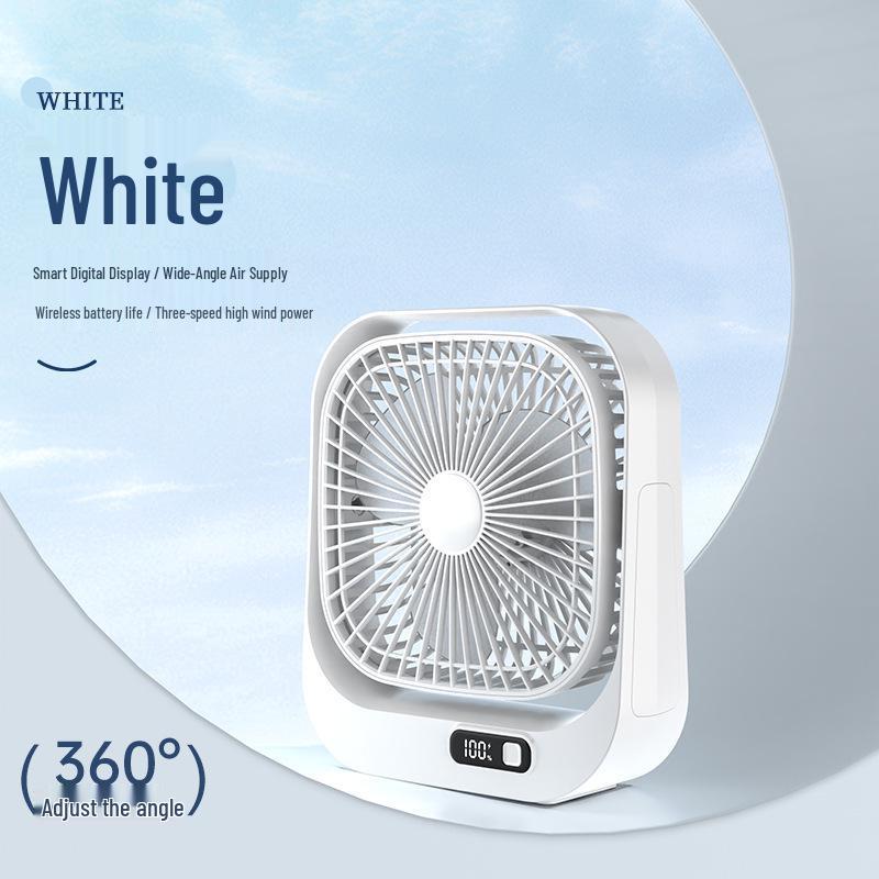 USB Rechargeable Mini Fan for Office, Dorm, Bedside, and Kitchen