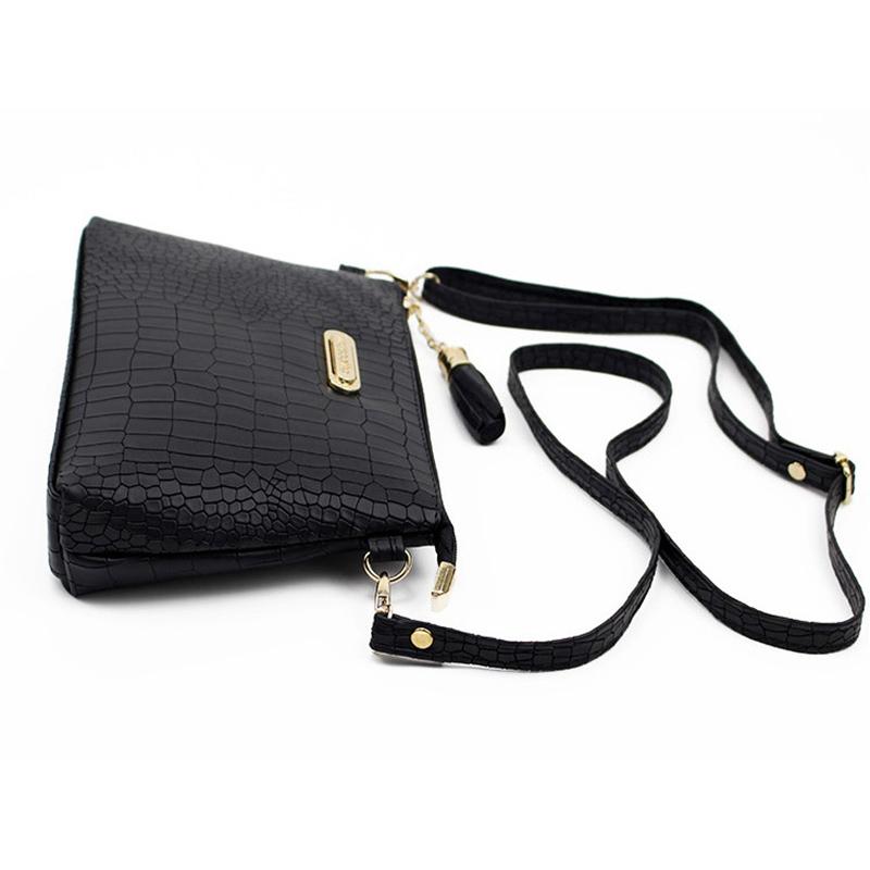 Fashion Alligator Pattern Torby listonoszki dla kobiet Torebka ze skóry PU Mała torebka na telefon Pakiet Crossbody