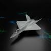 YF-23 Model Plane Glue-No-Glue Fighter Pre-Painted for Playtime