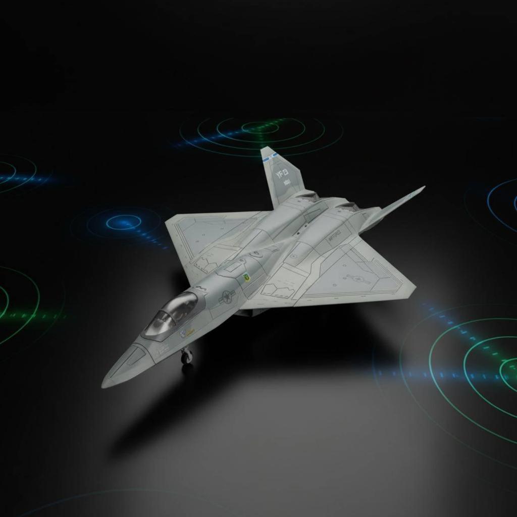 YF-23 Model Plane Glue-No-Glue Fighter Pre-Painted for Playtime