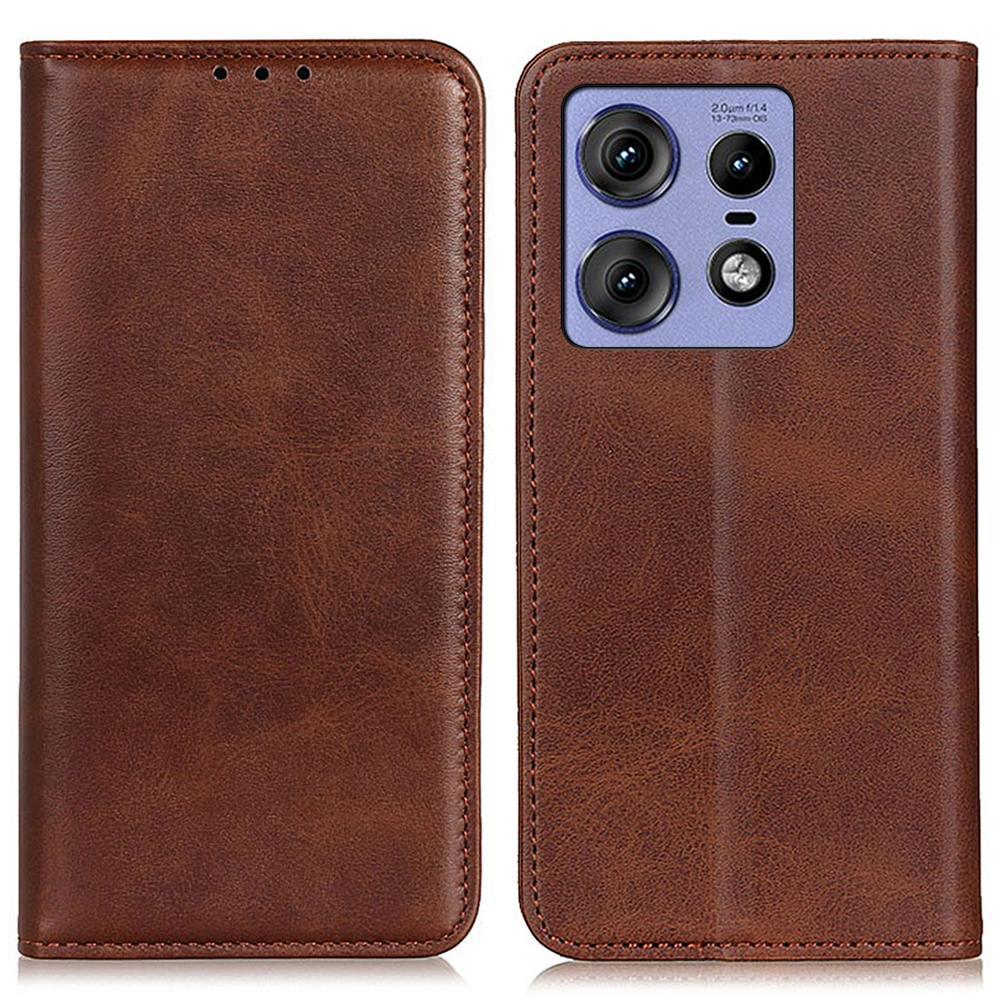 For Motorola Edge 50 Pro 5G Case Split Leather+TPU Stand Phone Cover Magnetic Closing