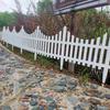 Dual-Use Plastic Picket Fence for Garden, Flower Bed, Courtyard, or School