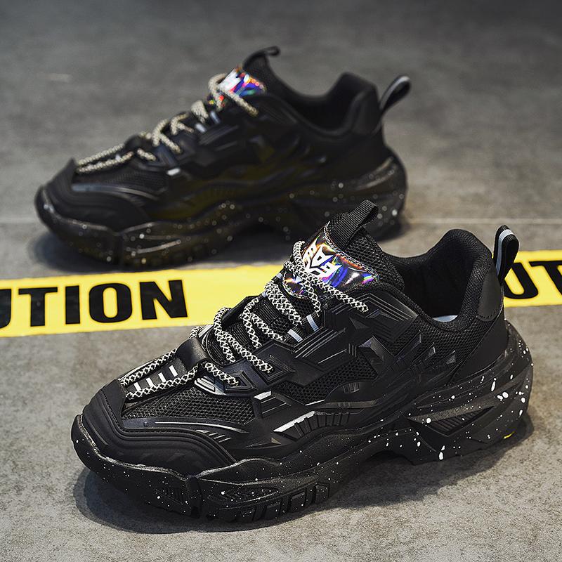 New Fashion Men And Women 's Four Seasons Comfortable Thick Sole Shoes Students Boys Girls Trending Soft Sole Breathable Casual Running Sneakers