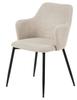 Ilsa CHAIR WITH ARMRESTS beige high backrest