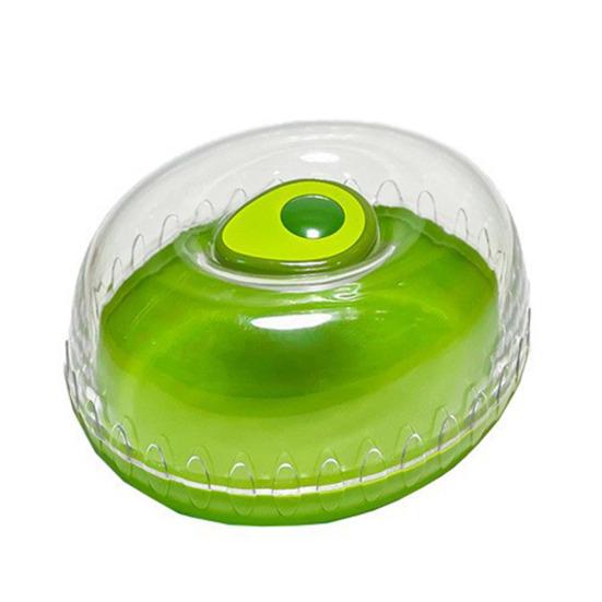 Suporte para abacate, caixa de armazenamento para alimentos, sem BPA, tampa transparente, fácil de limpar, recipiente de armazenamento para frutas reutilizável