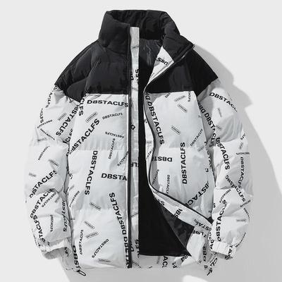 Unisex Large Cotton Jackets: Matching Styles for Adults & Teens, Fashionable Stand-up Collars, Loose Fit for Men