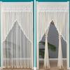 Breathable Lace Sheer Door Curtain Double Layer Mosquito Net Curtains  Summer