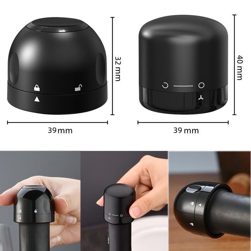 Wine Stopper Food Grade Silicone Leak-proof Sealer Retain Freshness Wine Plug Champagne Bottle Stopper Bar Tools Accessories 7