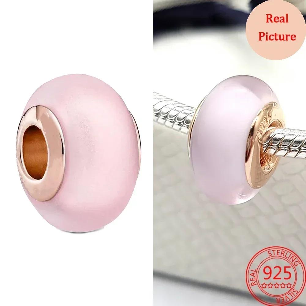 Colorful Murano Glass Beads Glass Ripple Charm Wavy Glass Bead Charms Fit Brand Bracelets Women Copper Jewelry Gift