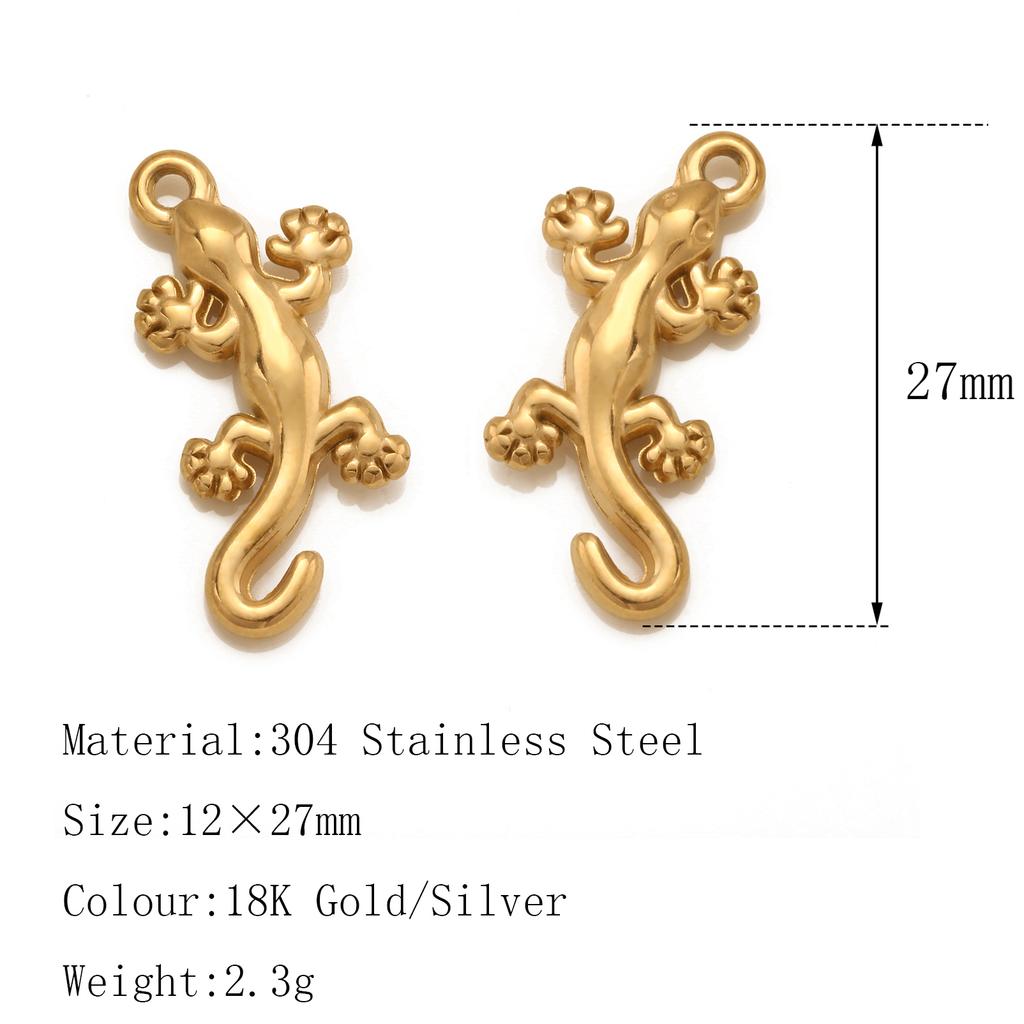 3Pcs Flower&Insect Charms Stainless Steel Exquisite Butterfly/Bee/Rose/Scarab Pendant Necklace Earring Dangle DIY Jewelry Making