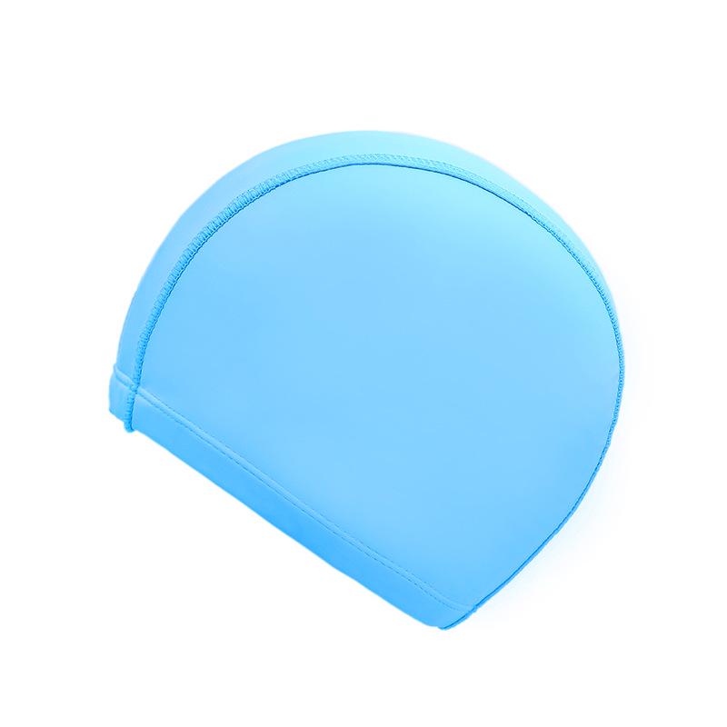 Nabeimeibu Adult Solid Color Cloth Swimming & Cycling Cap - Black, Individually Packaged