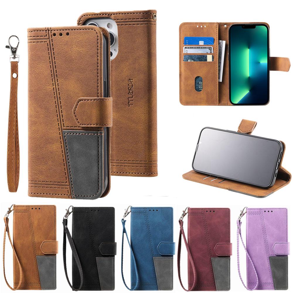 

Роскошный кожаный чехол с вышивкой для Samsung S22 S21 A51 A73 A53 iPhone 14/13/12/11 Pro Max, полный чехол с держателем для Huawei P20/P30/P40 Pro Lite P50