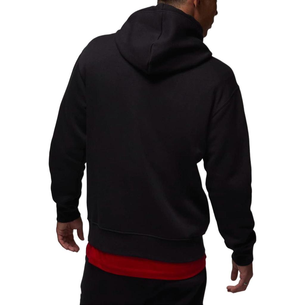 Jordan Essentials Logo Print Hoodie Long Sleeve Men Sweatshirt Black FD7546-010