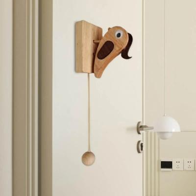 Woodpecker Knocker Solid Wood Decompression Doorbell Retro Environmental Creative Design Home Fun Ornament Decoration
