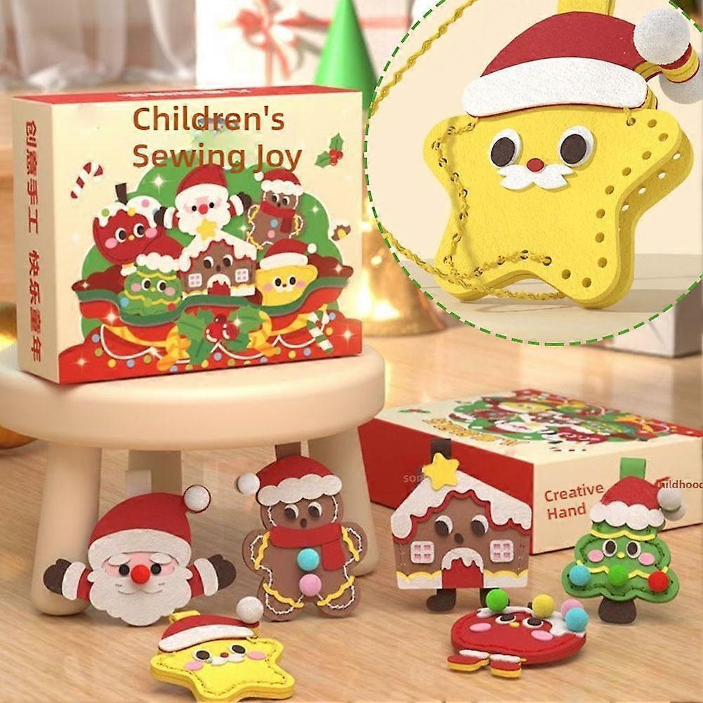 Children's Sewing DIY Handmade Pendant Kindergarten Art Area Material Girl Boy Toy Christmas Gift 5