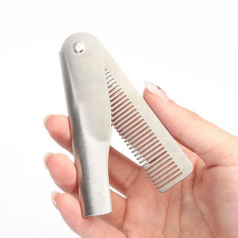 1Pcs Portable Beard Combs Portable Folding Pocket Combs For Men Oil Head Hair Styling Product Combs For Man Women