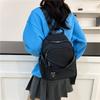 Schoolbag Simple temperament Casual backpack Multi-pocket large capacity Lightweight backpack Fashion versatile shoulder messenger bag