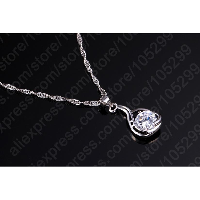 New Arrival Women Girls Wedding Birthday Gift Genuine 925 Sterling Silver Jewelry Sets For Women With Cubic Zirconia