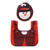Christmas Decoration Xmas Toilet Cover Rug 40x33cm Toilet Cover 45.5x49cm With Skid Resistant Backing Easy Wash And Reusable
