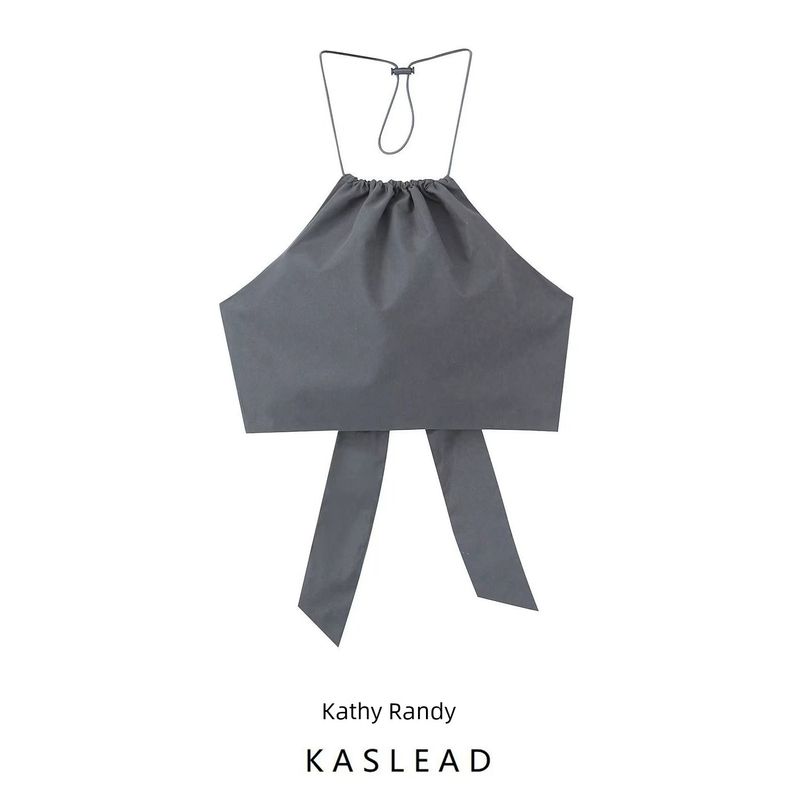 Kaslead New Arrival Women's Hanging Collar Trench Coat