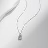 MODIAN 0.5 Carat D Color Moissanite Lock Pendant Necklace For Women 925 Silver Party Stackable Fine Jewelry With Boxes