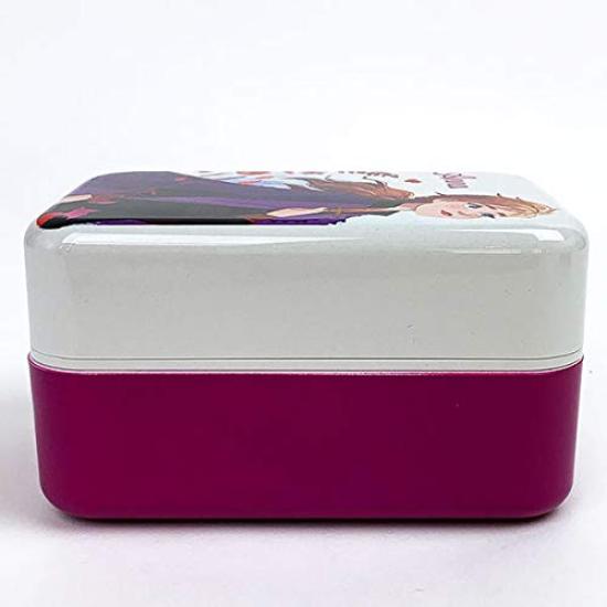 YAXEL Bento Made In Frozen Anna Box, Rectangular, Two-Tier, Disney, Japan, 2,