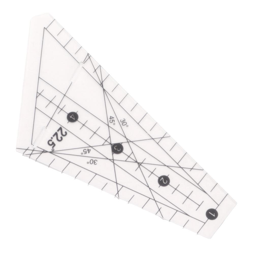 22.5 Degree Angle Patchwork Ruler Acrylic Sewing Stencil Tool Sewing Template Ruler For Sewing DIY