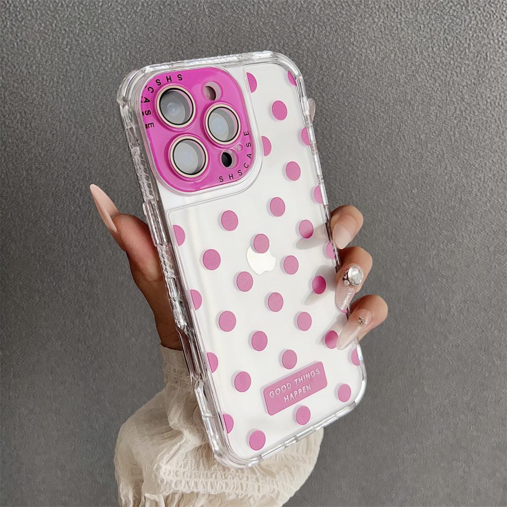 Fashion Luxury Cute Clear Phone Case for iPhone 16 Pro Max 15 14 Plus 13 16E Shockproof Transparent TPU Cover Slim Protective