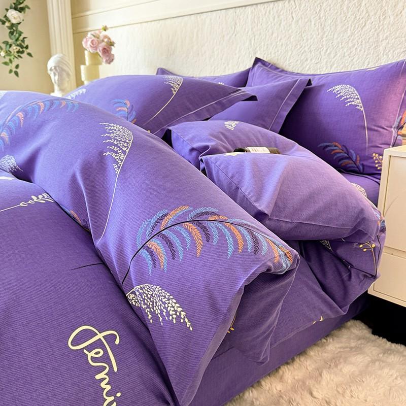 Fresh Style Cotton Bedding Set - 1.2m 1.5m 1.8m 2.0m Soft Breathable Bed Linens